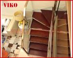 Double Steel Plate Staircase VK23S Railing tempered glass, Stringer,carbon 304