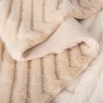 Knitted Faux Fur Fabric for Garments Soft Cut Pile 100% Polyester Faux Fake Faux
