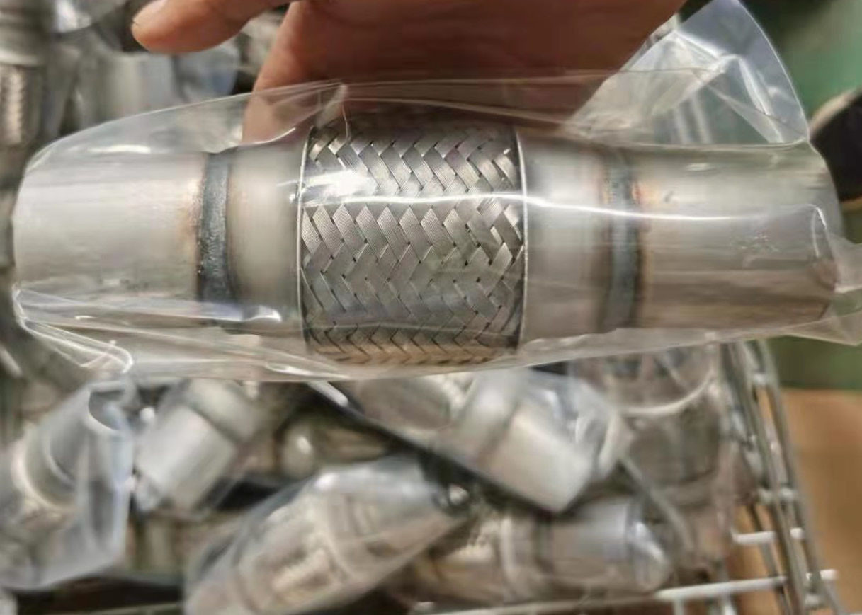 1.750" Id X 4" Long Ss304 Flexible Metal Exhaust Hose