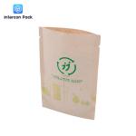 Digital Printing Kraft Paper Poly Bag Customized Logo With Plastic Window