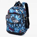 Nylon couple students zipper backpack casual polyester printed breathable wear