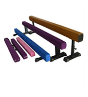 Rust Proof Colorful Kids Gymnastics Beam / Plastic Balance Beam 80-120CM Height