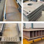KEBEI Industry 3D 5 Axis 12kw H Beam Steel Structure Fiber Laser Metal Cutting