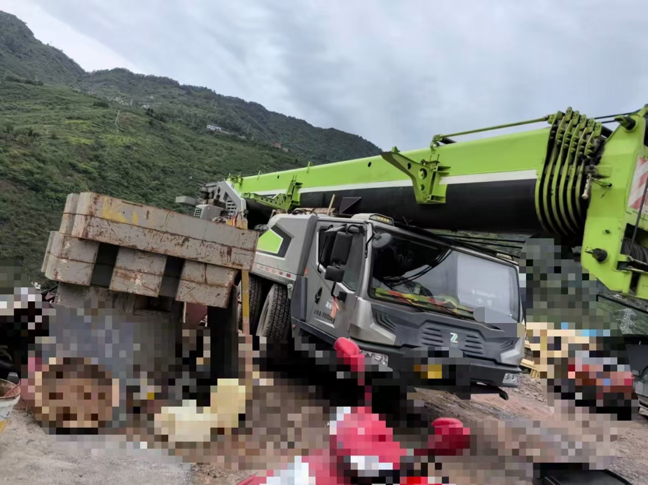 2019 Years Zoomlion Mobile Crane 80 Tons With Five-Arm Crane Jib