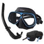 Rubber Diving Prescription Mask Snorkel Goggles Set ROHS Certified