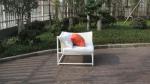 3pcs Beautiful White Outdoor Rattan Sofa Set For Swimming Pool