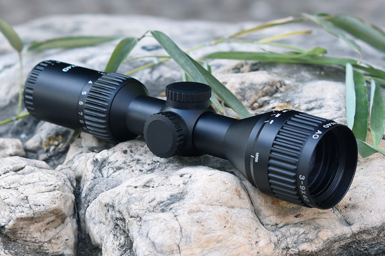 Optic Type AR 3-9x40 AO Tactical Sight Hunting Scope with 230mm Length Eye Pupil