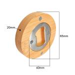 Customized Logo Creative Sublimation Wooden Magnetic Bottle Opener For