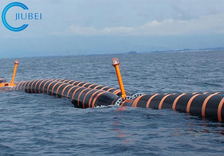Black Rubber Self Floating Dredge Hose Abrasion Resistant -30C-80C Temperature Range