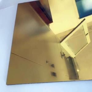 Quality Thickness 0.3mm Aluminium Mirror Sheet 87% Reflective Data For Lighting Industry wholesale