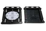 Black Color Fiber Optic Closure 24 Cores ABS PC Material Aerial / Buried
