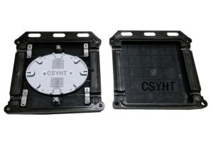 Quality Black Color Fiber Optic Closure 24 Cores ABS PC Material Aerial / Buried Application wholesale
