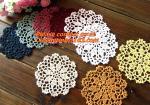 handmade hook needle coasters zakka vintage crochet cup mat mobile phone pad