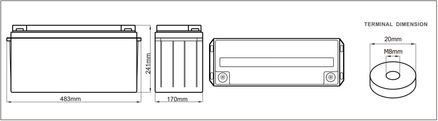 12v Lead Acid Battery , Deep Discharge Lead Acid Battery 150ah For Utilities