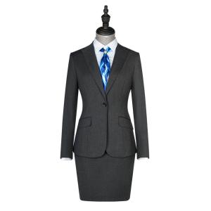 Quality Ladies Business Office Formal Skirt Suit Set 2 Pieces Blazer and Skirt Quantity 1000 wholesale