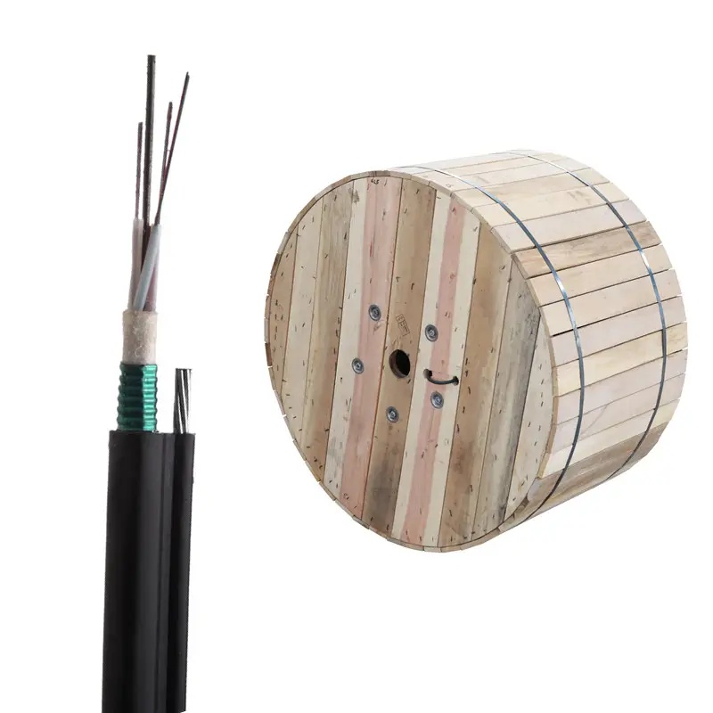 Black PE Fiber Optic Cable GYXFTC8Y 4/8/12 Core G652D Outdoor Single-Mode FTTH Cable