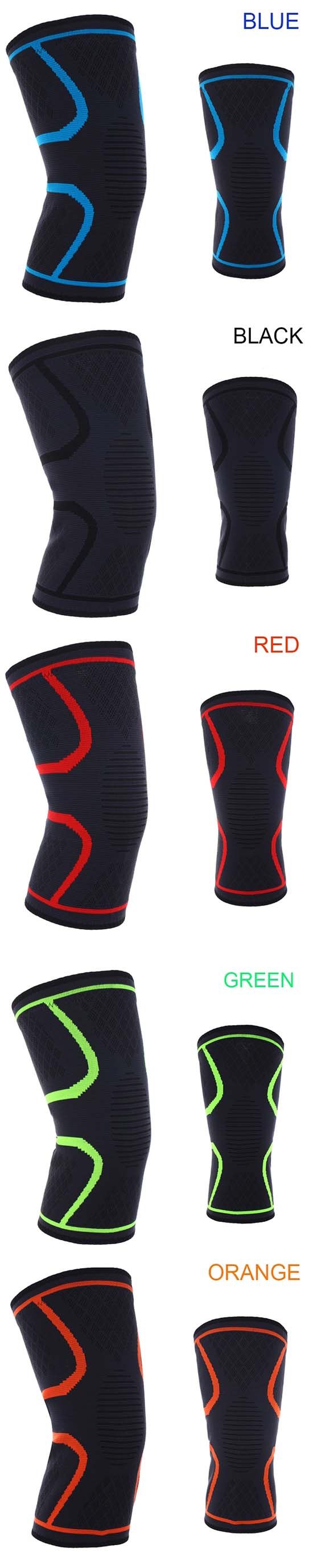 knee hurt protect Knee Support Sleeve Adjustable Knee Brace Basketball Knee