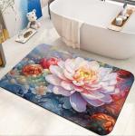 Garden Style Bathroom Waterproof Carpet Toilet Diatom Mud Absorbent Mat