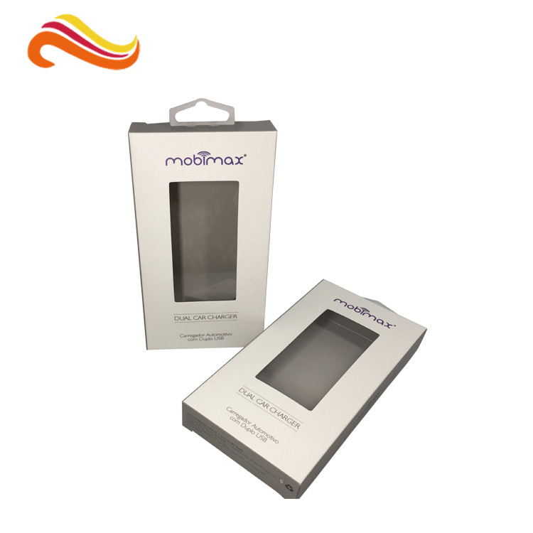 Charger Cable 0.50mm PET Plastic Clamshell Box CMYK