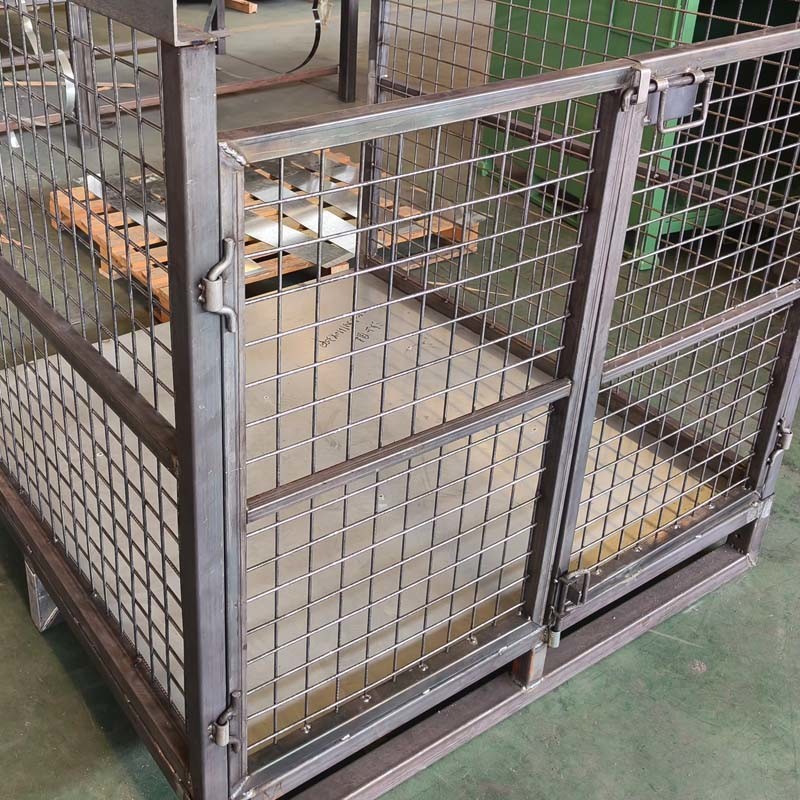Material Box Steel Pallet Box For Industry Parts & Warehouse Storage
