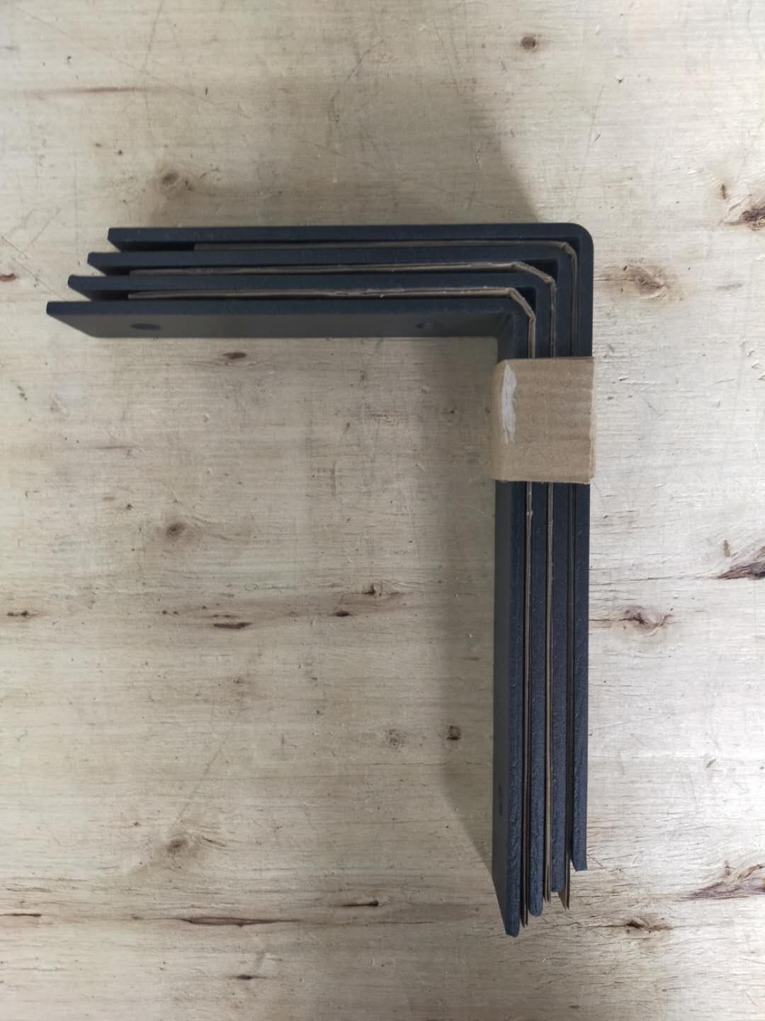 Store Display Shelf Brackets Black L Shelf Bracket for Wooden Furniture Bed Chairs