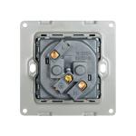 Power Socket,16A EU Standard Electrical Outlet 86mm * 86mm white Crystal Glass