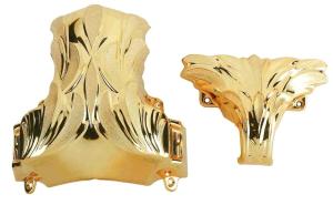 Quality Gold Plastic Casket Accessories American Style Funeral Coffin Fittings wholesale