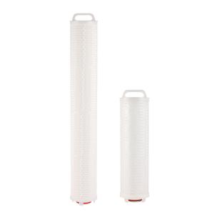 Quality 40 Inch 0.1um 0.22um 0.45um PES PP Pleated Filter Cartridges For Municipal Tap Water wholesale