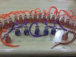 5ml car hanging perfume bottle with polymer clay designs.