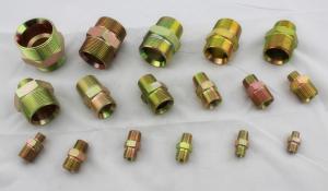 Quality Carbon Steel Hydraulic Pipe Fittings With BSP Thread And BSPT Thread Nipple wholesale