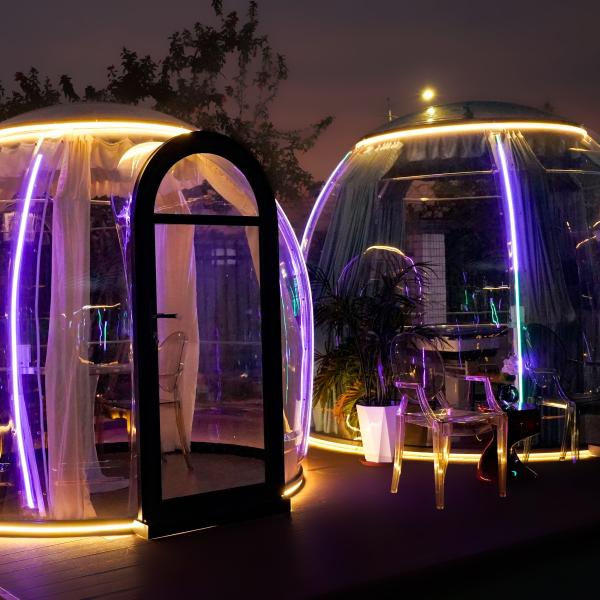 Factory Price Romantic Outdoor Commercial Leisure Coffee Shop PC Bubble House