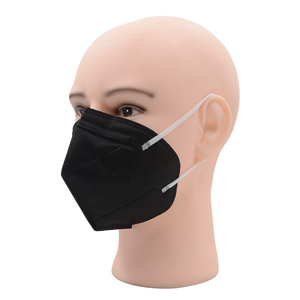 Black 5 Ply Protective Medical 16.5cm*20cm KN95 Face Masks OZONE Disinfect