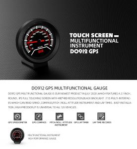 Quality 8VDC 12000rpm Touch Compass Lap Time Speed Gauge wholesale