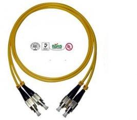 LSZH Material FC Fiber Optic Patch Cord Double Cores / 12 cores Low Insertion