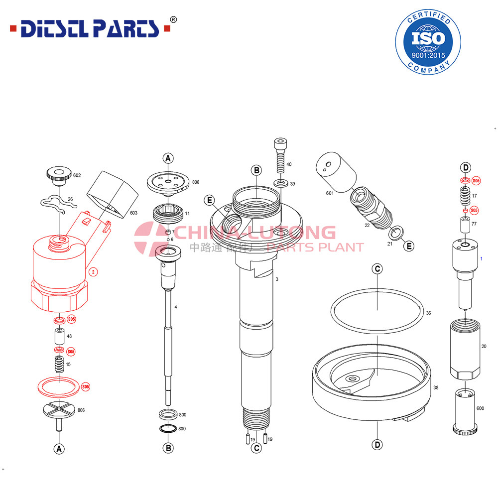 Common Fuel Injector 0445110315 for bosch common rail injector suppliers 0 445 110 315 CR Injector Assembly