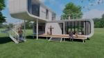 Customizable Outdoor Apple Cabin House For Your Customer Requirements Lounge