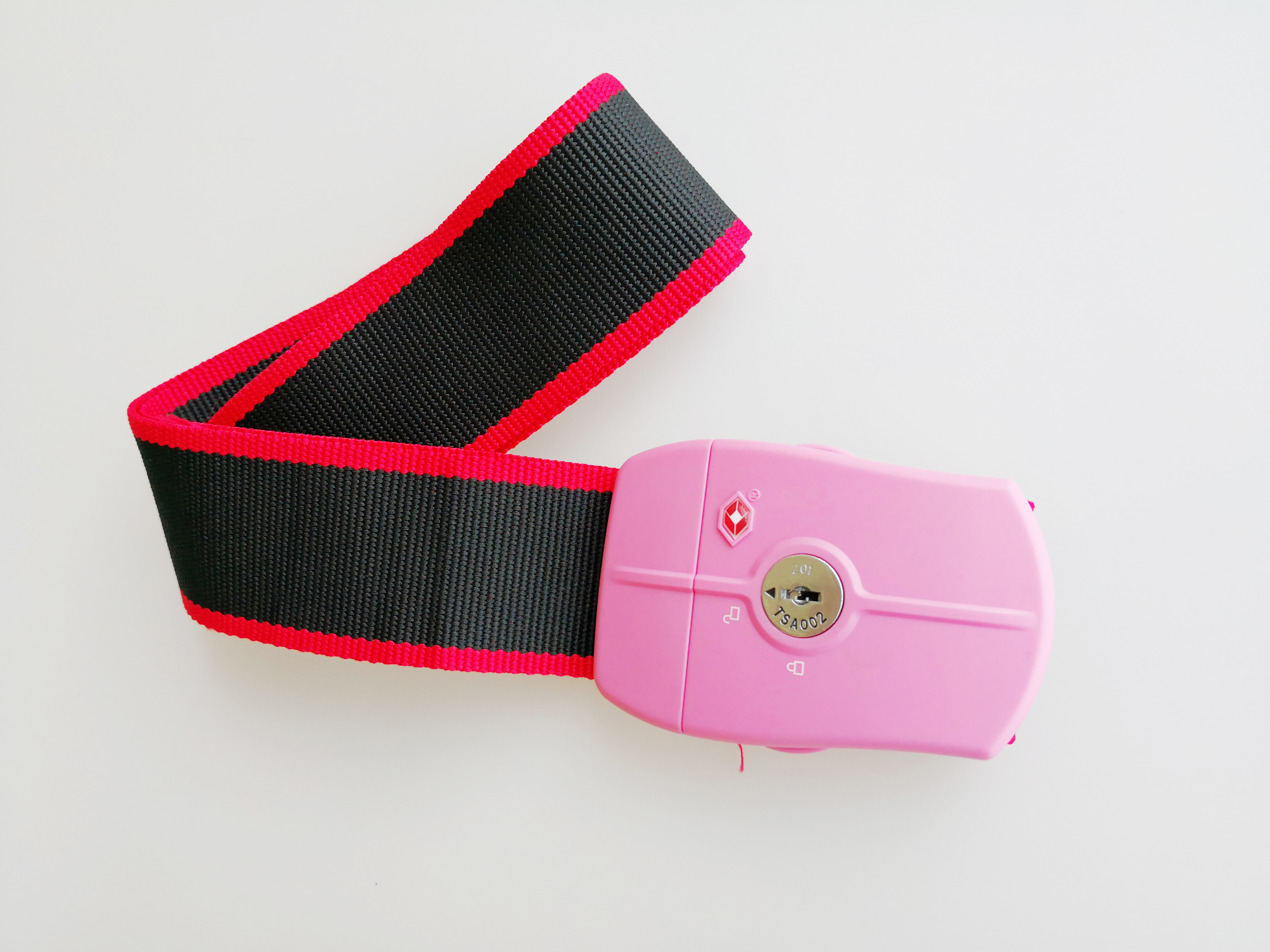 Adjustable Suitcase Strap Lock , TSA 12019 Lockable Suitcase Straps For Security