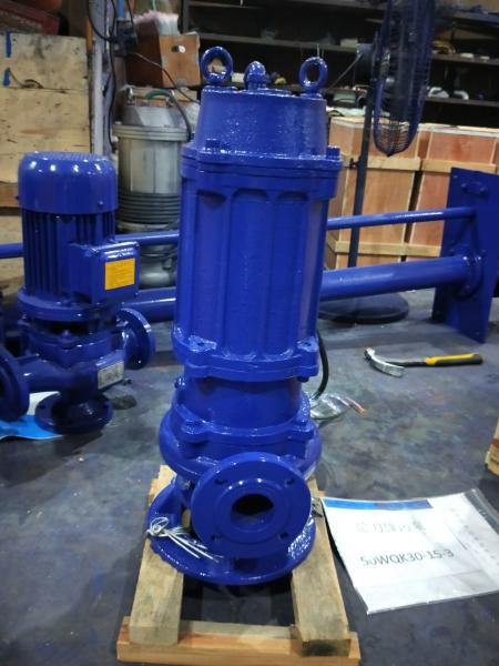 1.1kw Commercial Submersible Dirty Water Pump , Automatic Electric Water Pump