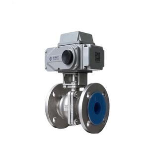 Quality Stl Alloy Metal Seal Flange Electric Ball Valve for 350 Degree Celsius wholesale