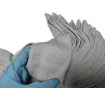 ESD Knitted Polyester Ribbed Cuffs Antistatic & Shrink Resistant Gray Color