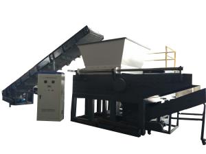 Quality Waste Plastic Single Shaft Shredder Film Recycling Machine Simens PLC Control wholesale