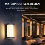Wall Lamp 16*16*10cm Ac85-265v Sand Black 3000k/6000k Aluminum + Acrylic