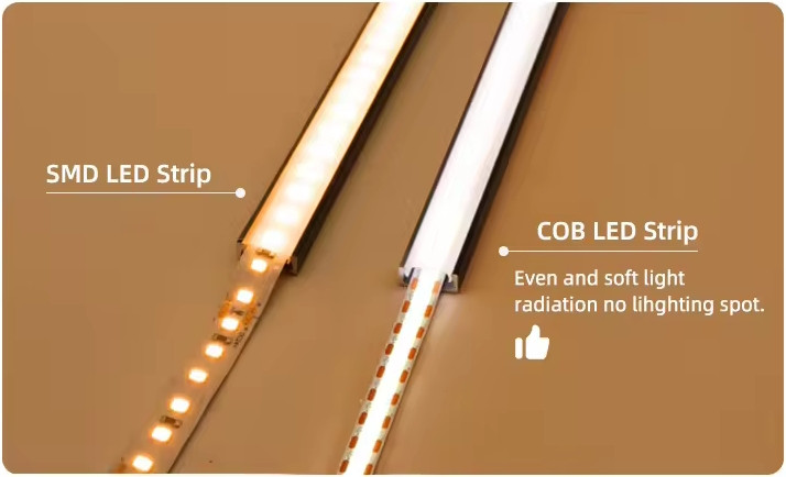 100lm/w Lamp Luminous Efficiency RGBW 784leds Smart COB Led Strip for Home Decoration