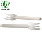 Eco Friendly 6.75 Inch Bagasse Cutlery Sugarcane Compostable Forks Disposable