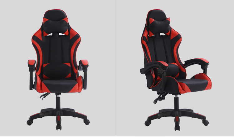 Synthetic Leather Racing Computer Chair 2cm Sponge Racing Desk Chair