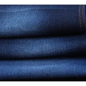 Quality 90 cotton 10 polyster 12.5oz dark indigo Raw Denim Fabric For Overalls Jeans wholesale
