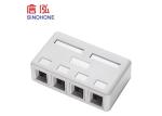 Indoor Mini Fiber Optic Termination Box , FTTH Drop Cable Fiber Optic Faceplate