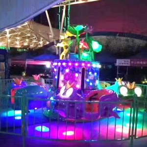 Quality Family Park Jumping Frog Ride 12 Riders With Beautiful LED Lights wholesale