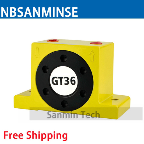 GT 1/8 1/4 Pneumatic Turbine Vibrator Air Vibrator Low Pressure For Food And Pharmaceutical Industries Ball Type