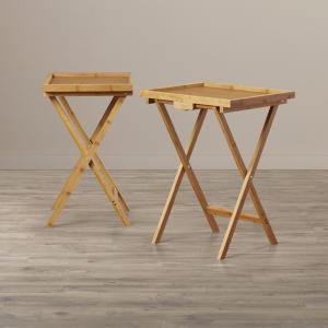 Quality foldable bamboo sofa snack tv tray table wholesale